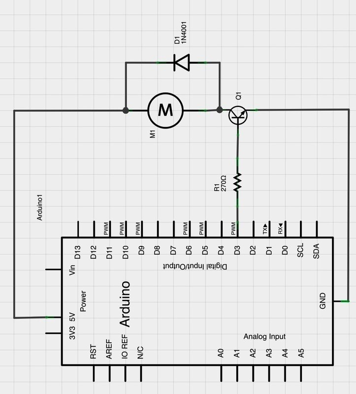 dc motor arduino circuit