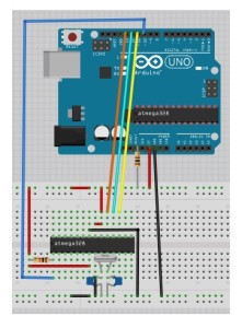 Arduino-UNO-ISP-Bootloading-Diagram-guide-328