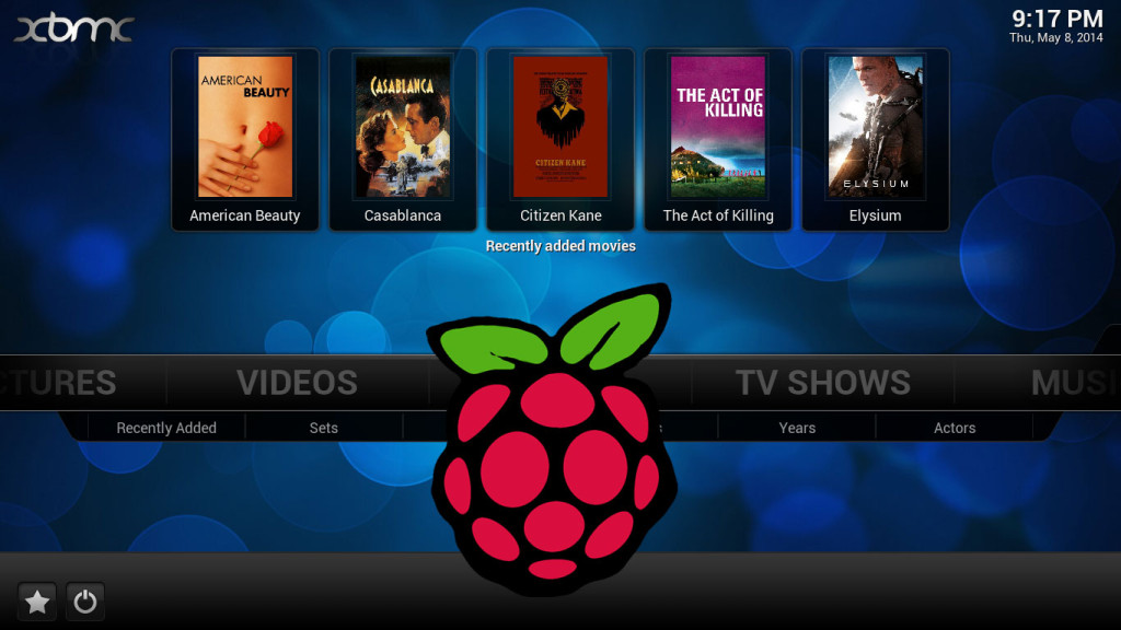 raspberry pi with openelec